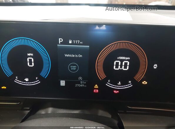 KM8HACAB2SU230602 2025 HYUNDAI KONA Gray Вид задніх сидінь
