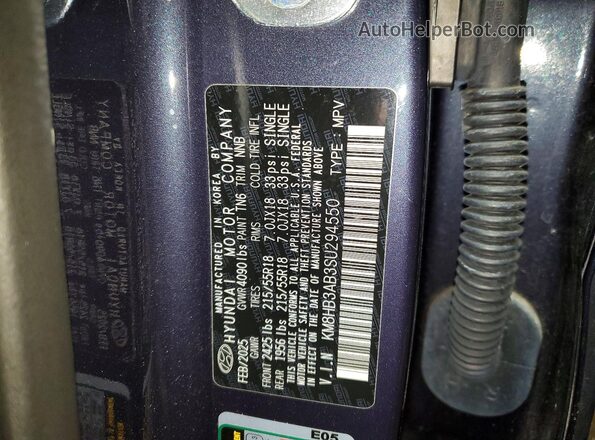 KM8HB3AB3SU294550 2025 HYUNDAI KONA Blue 