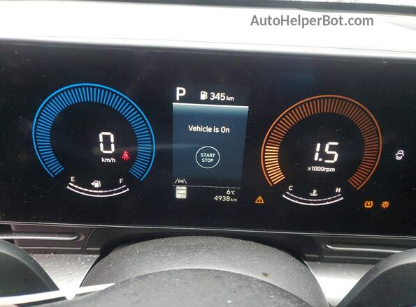 KM8HCCAB1TU356509 2026 HYUNDAI KONA Red ხელსაწყოთა პანელის ხედი