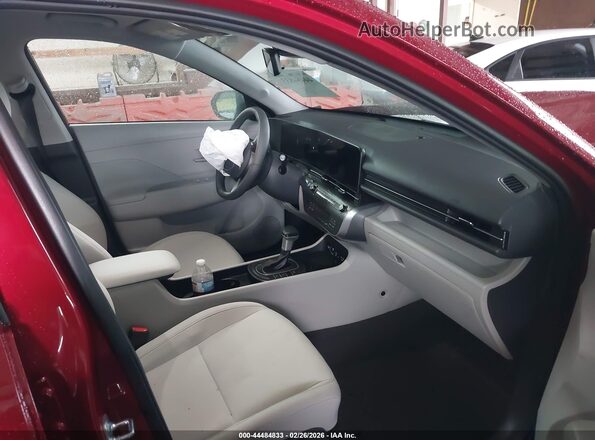 KM8HF3AB3TU381192 2026 HYUNDAI KONA Red Widok wnętrza z przodu