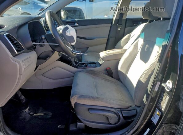 KM8J23A46KU899214 2019 HYUNDAI TUCSON Black წინა სალონის ხედი
