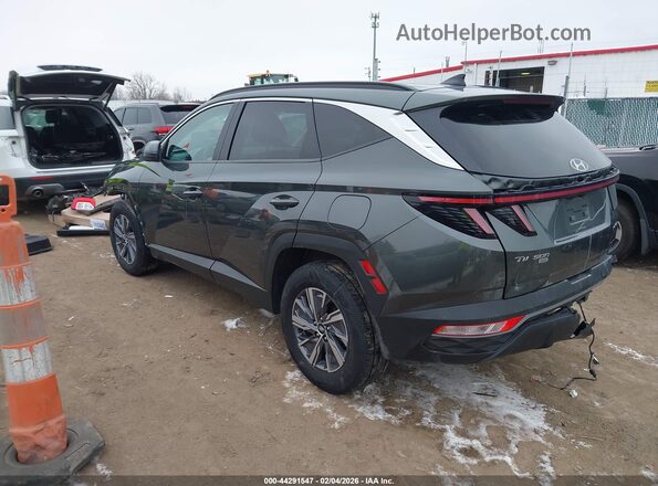 KM8JBCA10NU038377 2022 HYUNDAI TUCSON HYBRID Серый Задняя левая четверть