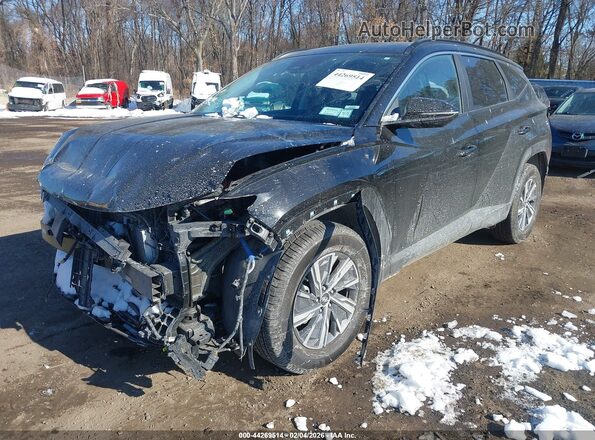 KM8JBCA16PU097128 2023 HYUNDAI TUCSON HYBRID Черный Передняя левая четверть