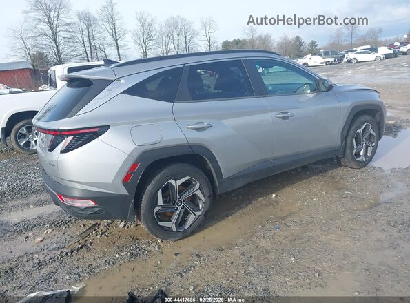 KM8JBDA28NU039520 2022 HYUNDAI TUCSON PLUG-IN HYBRID Silver Задня права чверть