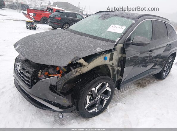 KM8JCCD15RU149795 2024 HYUNDAI TUCSON HYBRID Gray Vista tres cuartos delantera izquierda