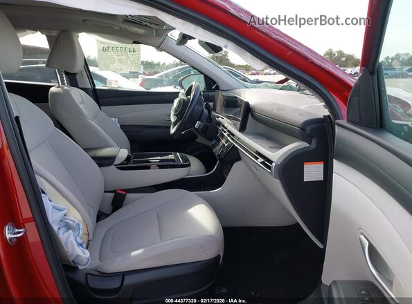 KM8JCDD16SU296848 2025 HYUNDAI TUCSON HYBRID Red Widok wnętrza z przodu