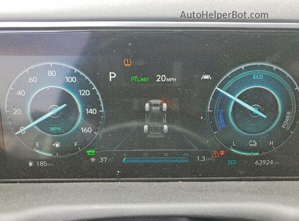 KM8JECA12NU082212 2022 HYUNDAI TUCSON White Vista del cuadro de instrumentos
