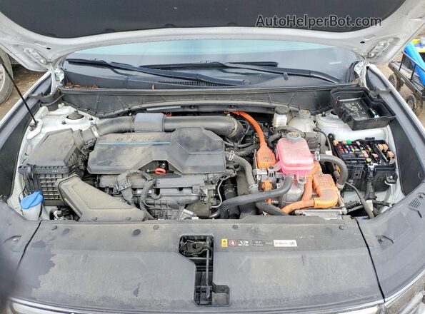 KM8JECA12NU082212 2022 HYUNDAI TUCSON White Vista del compartimento del motor
