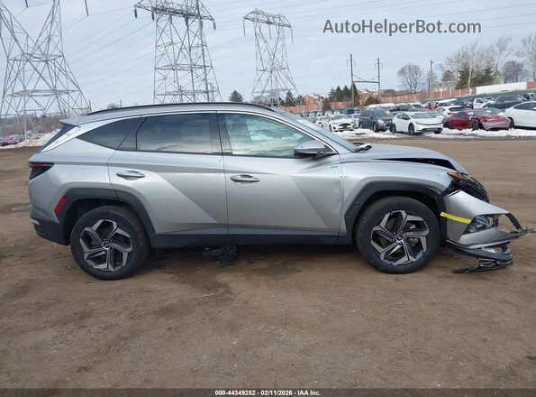 KM8JECA17PU086551 2023 HYUNDAI TUCSON HYBRID Gray Rear interior view