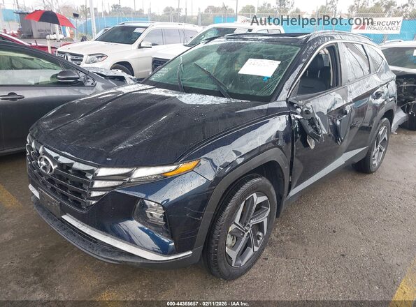 KM8JFCA15PU087355 2023 HYUNDAI TUCSON HYBRID Dark Blue Передняя левая четверть