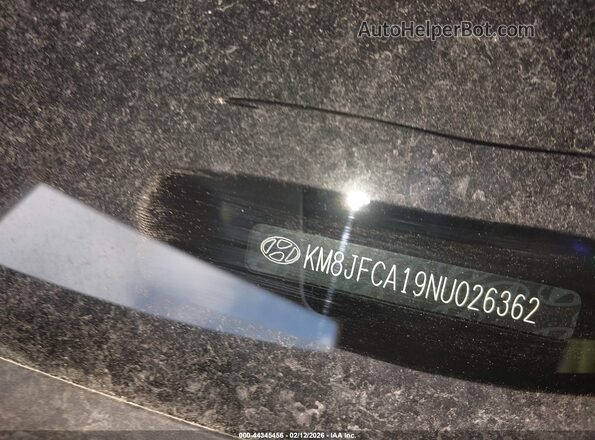 KM8JFCA19NU026362 2022 HYUNDAI TUCSON HYBRID Black Widok komory silnika