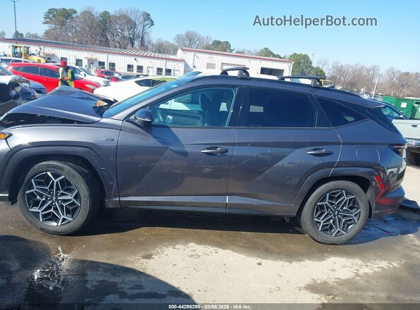 KM8JFCD16RU170372 2024 HYUNDAI TUCSON HYBRID Gray Widok wnętrza 360 stopni