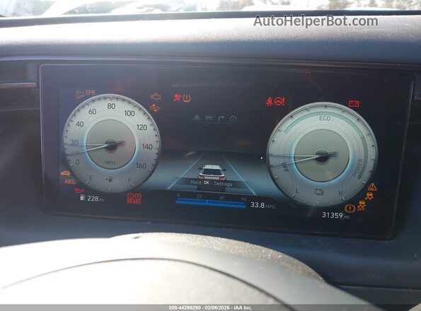 KM8JFCD16RU170372 2024 HYUNDAI TUCSON HYBRID Gray Widok tylnych siedzeń