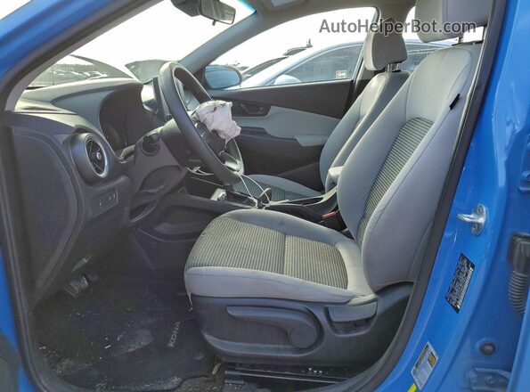KM8K22AB3NU779565 2022 HYUNDAI KONA Blue Widok wnętrza z przodu