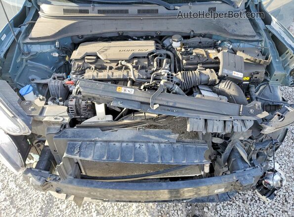 KM8K32AB2NU898902 2022 HYUNDAI KONA Blue Widok komory silnika