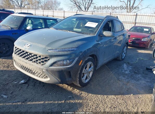 KM8K3CAB3NU788866 2022 HYUNDAI KONA Blue Передня ліва чверть