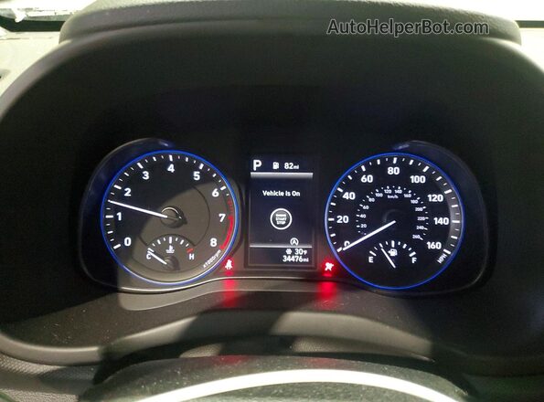 KM8K3CAB4PU982812 2023 HYUNDAI KONA Gray Instrument cluster view