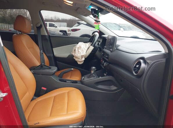 KM8K62AB3NU804355 2022 HYUNDAI KONA Красный Вид салона спереди