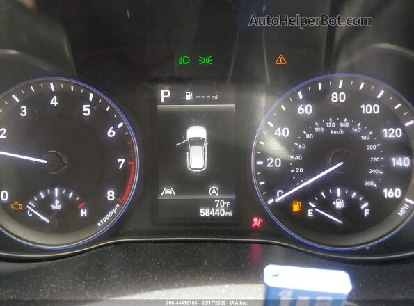KM8K62AB4NU802873 2022 HYUNDAI KONA Серый Вид задних сидений