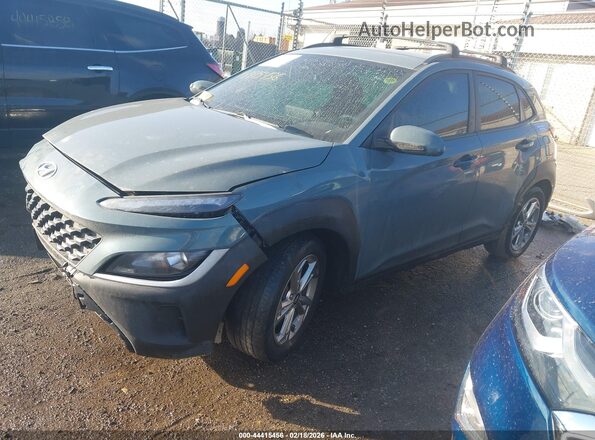 KM8K62AB5NU801229 2022 HYUNDAI KONA Teal Передня ліва чверть