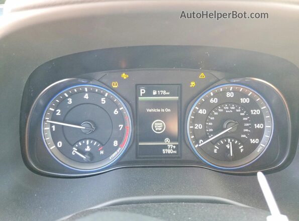 KM8K6CAB2PU030575 2023 HYUNDAI KONA Gray Instrument cluster view