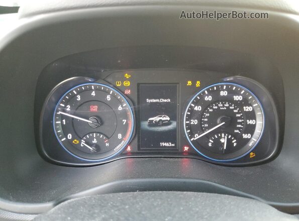 KM8K6CAB7PU042009 2023 HYUNDAI KONA Gray Vista del cuadro de instrumentos