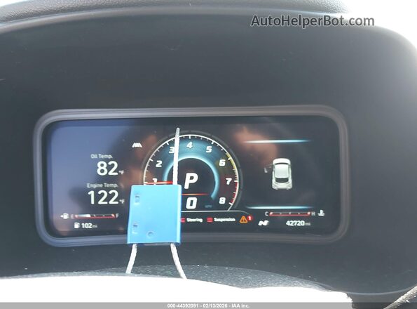 KM8KH3AC2NU004087 2022 HYUNDAI KONA N Gray უკანა სავარძლების ხედი