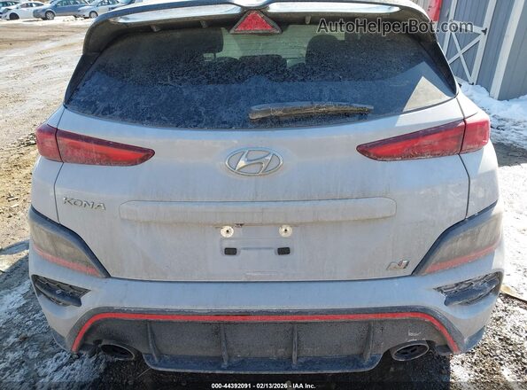 KM8KH3AC2NU004087 2022 HYUNDAI KONA N Gray 