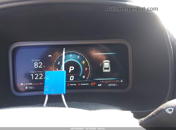 KM8KH3AC2NU004087 2022 HYUNDAI KONA N Gray 