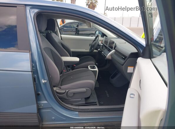 KM8KM4AE4NU109068 2022 HYUNDAI IONIQ 5 Light Blue Widok wnętrza z przodu
