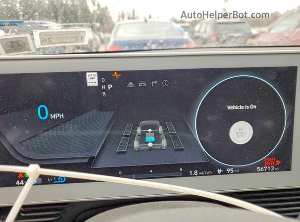 KM8KMDAF8NU086760 2022 HYUNDAI IONIQ Серый Вид щитка приборов