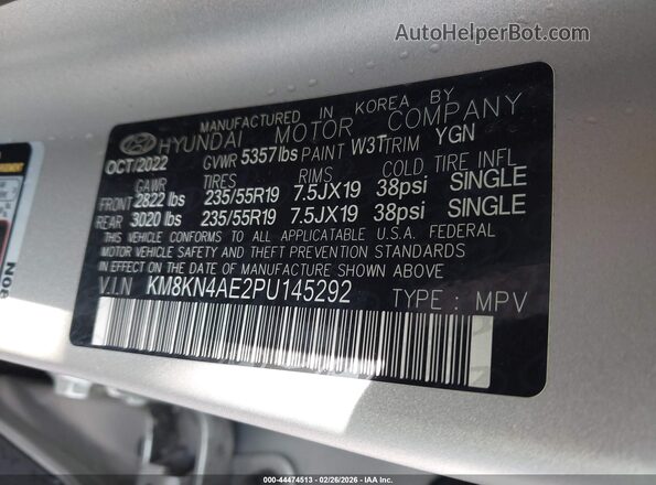 KM8KN4AE2PU145292 2023 HYUNDAI IONIQ 5 Silver Engine compartment view