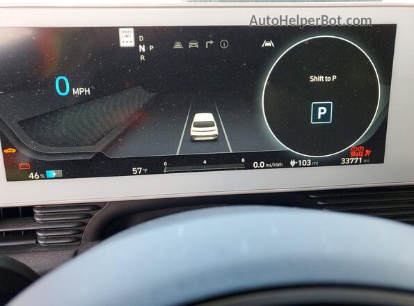 KM8KNDAF5NU055379 2022 HYUNDAI IONIQ Белый Вид щитка приборов