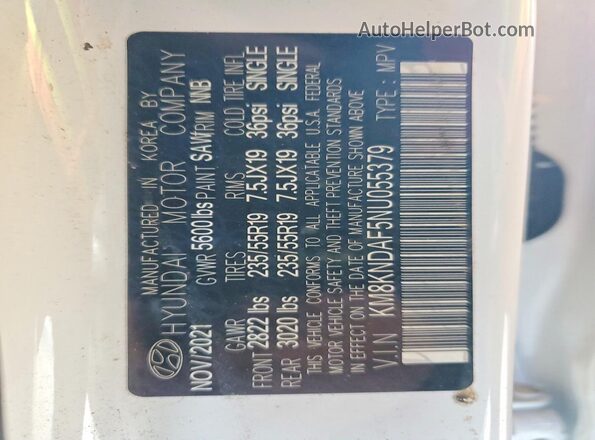 KM8KNDAF5NU055379 2022 HYUNDAI IONIQ Белый Вид подкапотного пространства