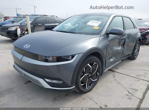 KM8KNDAFXPU192434 2023 HYUNDAI IONIQ 5 Gray წინა მარცხენა ხედი სამი მეოთხედიდან
