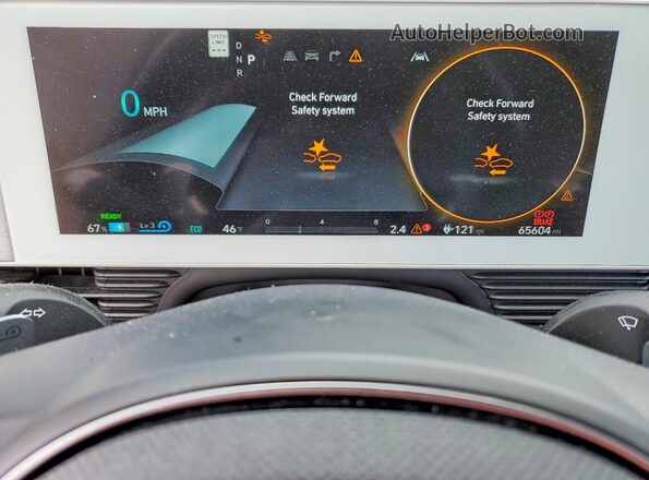 KM8KRDAF1NU071986 2022 HYUNDAI IONIQ Gray Vista del cuadro de instrumentos