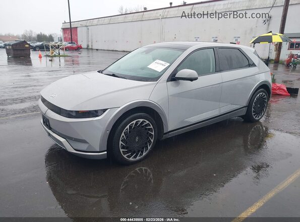 KM8KRDAF6NU073619 2022 HYUNDAI IONIQ 5 Gray Առջևի ձախ երեք քառորդ տեսարան
