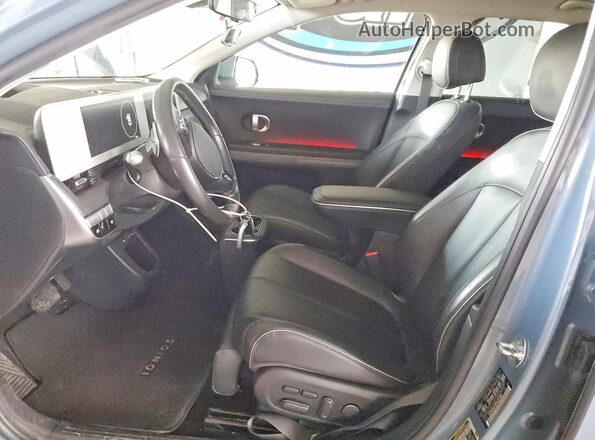 KM8KRDAF8NU070589 2022 HYUNDAI IONIQ Gray Widok wnętrza z przodu
