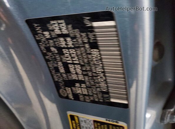 KM8KRDAF8NU070589 2022 HYUNDAI IONIQ Gray Widok naklejki z numerem VIN