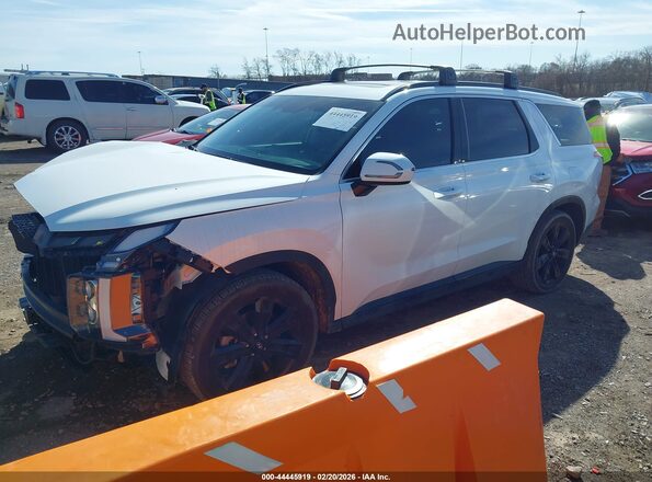 KM8R34GE0PU544908 2023 HYUNDAI PALISADE White Առջևի ձախ երեք քառորդ տեսարան