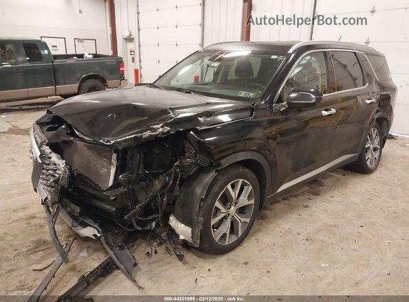 KM8R3DHE0LU086473 2020 HYUNDAI PALISADE Черный Передняя левая четверть