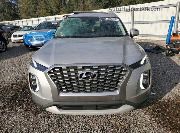 KM8R44HE4MU322511 2021 HYUNDAI PALISADE Silver წინა ხედი
