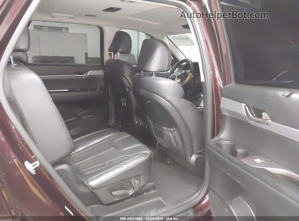 KM8R44HEXMU174252 2021 HYUNDAI PALISADE Burgundy Вид наклейки з VIN-кодом