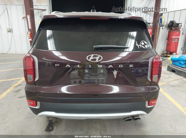 KM8R44HEXMU174252 2021 HYUNDAI PALISADE Burgundy 