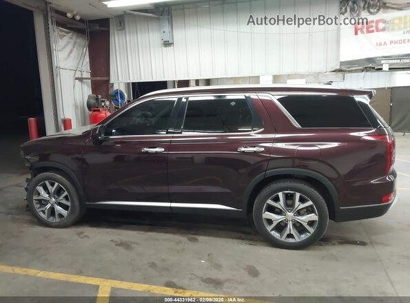 KM8R44HEXMU174252 2021 HYUNDAI PALISADE Burgundy 