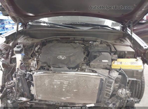 KM8R44HEXMU174252 2021 HYUNDAI PALISADE Burgundy Вид ззаду
