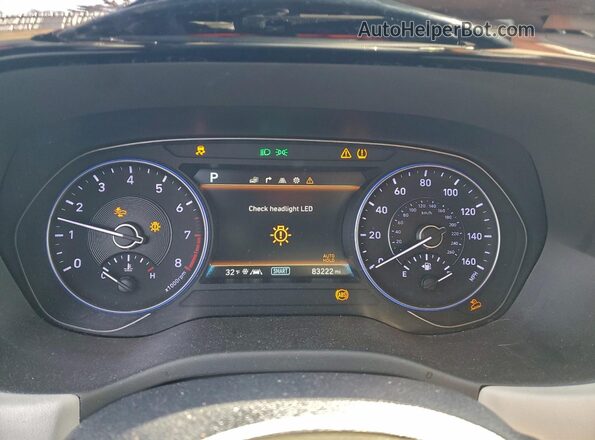 KM8R4DHE3LU103764 2020 HYUNDAI PALISADE Blue Вид щитка приладів