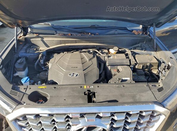 KM8R4DHE3LU103764 2020 HYUNDAI PALISADE Blue Вид підкапотного простору