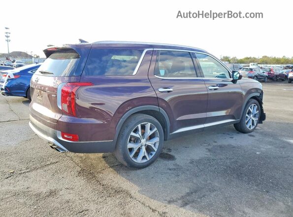 KM8R4DHE5MU266904 2021 HYUNDAI PALISADE Burgundy Հետևի աջ