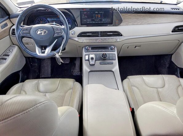 KM8R4DHE8MU212593 2021 HYUNDAI PALISADE White 